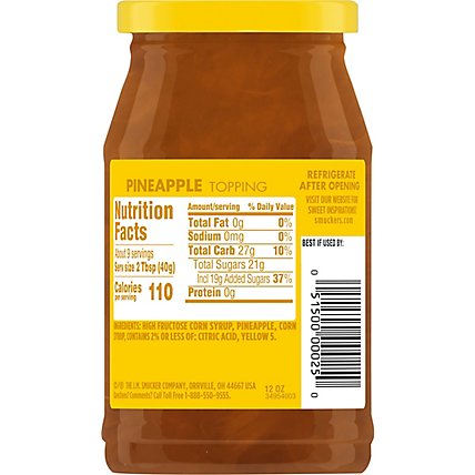 Smuckers Topping Pineapple - 12 Oz - Image 3