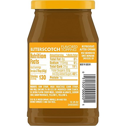 Smuckers Topping Butterscotch - 12.25 Oz - Image 3