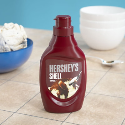 HERSHEY'S Chocolate Shell Topping In Bottle - 7.25 Oz - Image 3