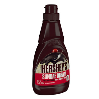 HERSHEYS Syrup Sundae Double Chocolate - 15 Oz