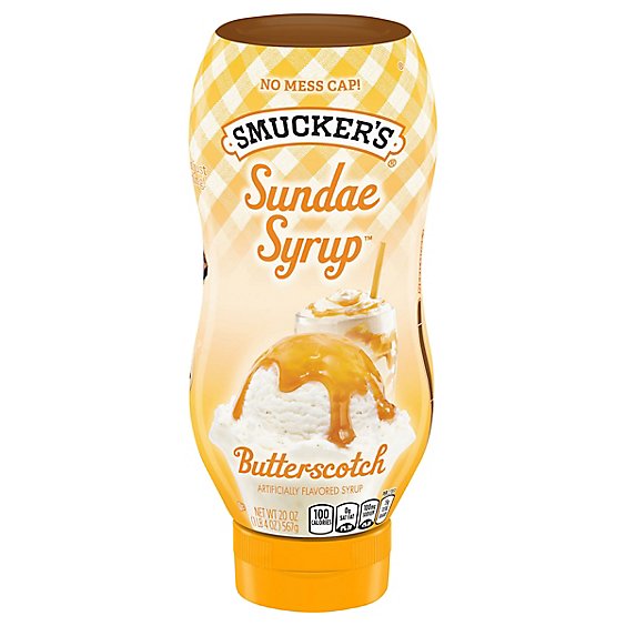 Smuckers Sundae Syrup Flavored Butterscotch - 20 Oz