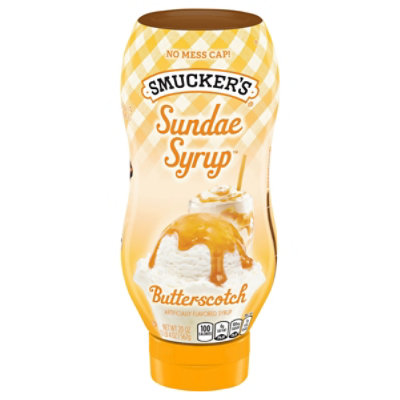 Smuckers Sundae Syrup Flavored Butterscotch - 20 Oz