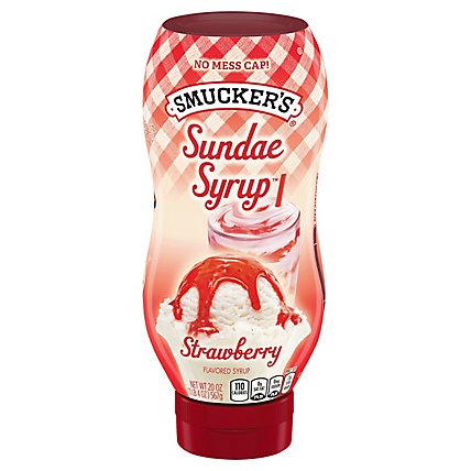 Smuckers Sundae Syrup Flavored Strawberry - 20 Oz - Image 2