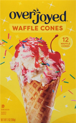 Overjoyed/Signature Select Waffle Cones Sweet Crispy 12 Count - 7 Oz - Image 5