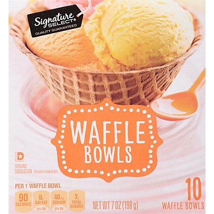Signature SELECT Waffle Bowls Sweet Crispy 10 Count - 7 Oz - Image 6