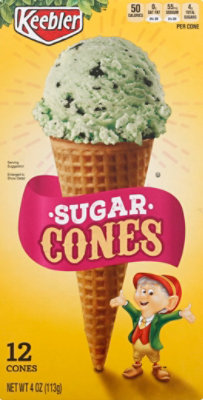 Keebler Ice Cream Cones Sugar 12 Count - 4 Oz - Image 2