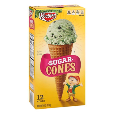 Keebler Ice Cream Cones Sugar 12 Count - 4 Oz - Image 1