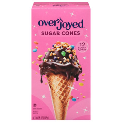 Personalized Resealable Sugar Cone Cones Flavor Scoops for Sugared