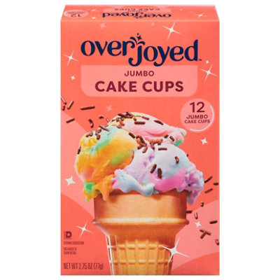 Overjoyed/Signature Select Cake Cups Lightly Sweetened Jumbo 12 Count - 2.75 Oz - Image 1