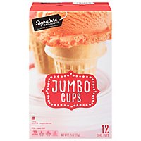 Signature SELECT Cake Cups Lightly Sweetened Jumbo 12 Count - 2.75 Oz - Image 1