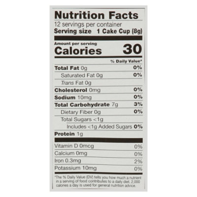 Overjoyed/Signature Select Cake Cups Lightly Sweetened Jumbo 12 Count - 2.75 Oz - Image 3