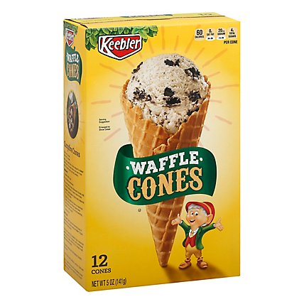Keebler Ice Cream Cones Waffle 12 Count - 5 Oz - Image 1
