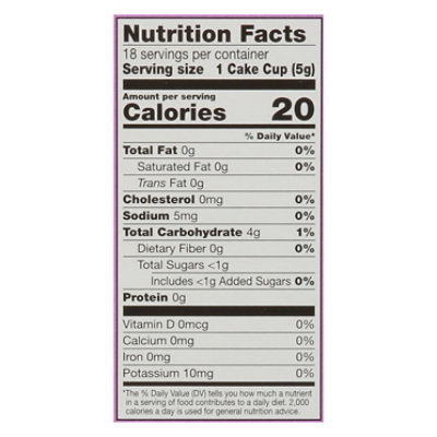 Overjoyed/Signature Select Cake Cups Lightly Sweetened Rainbow 18 Count - 2.63 Oz - Image 3