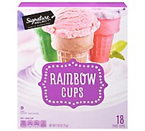 Signature SELECT Cake Cups Lightly Sweetened Rainbow 18 Count - 2.63 Oz