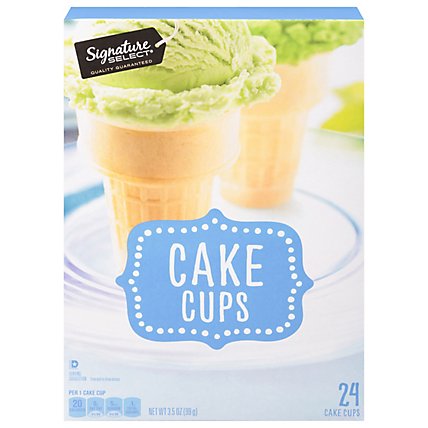 Signature SELECT Cake Cups Lightly Sweetened 24 Count - 3.5 Oz - Image 1