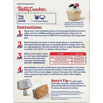 Betty Crocker Cake Mix Angel Food - 16 Oz - Image 6