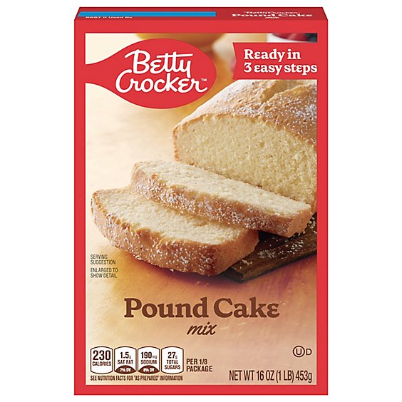 Betty Crocker Cake Mix Pound Cake Mix - 16 Oz