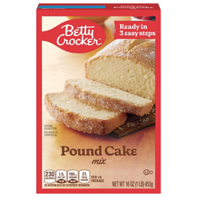Betty Crocker Cake Mix Pound Cake Mix - 16 Oz