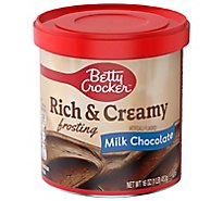 Betty Crocker Frosting Rich & Creamy Milk Chocolate - 16 Oz
