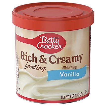 Betty Crocker Frosting Rich & Creamy Vanilla - 16 Oz - Image 1