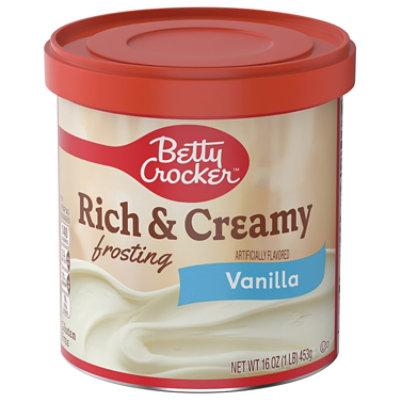 Betty Crocker Frosting Rich & Creamy Vanilla - 16 Oz