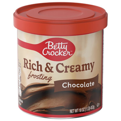 Betty Crocker Frosting Rich & Creamy Chocolate - 16 Oz - Carrs