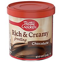 Betty Crocker Frosting Rich & Creamy Chocolate - 16 Oz - Image 1