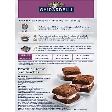 Ghirardelli Chocolate Supreme Premium Brownie Mix -18.75 Oz - Image 6