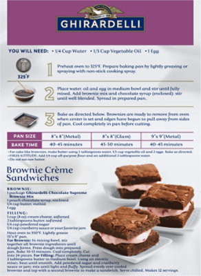 Ghirardelli Chocolate Supreme Premium Brownie Mix -18.75 Oz - Image 6