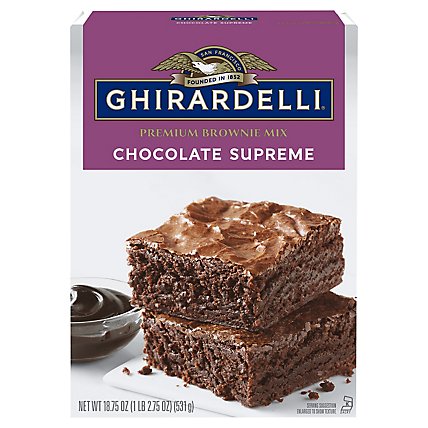 Ghirardelli Chocolate Supreme Premium Brownie Mix -18.75 Oz - Image 1