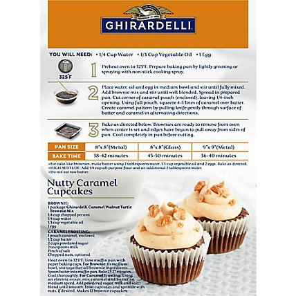 Ghirardelli Caramel Walnut Turtle Premium Brownie Mix - 18.5 Oz - Image 6