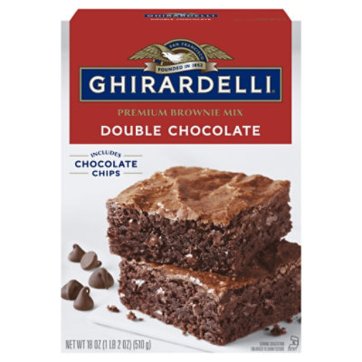 Ghirardelli Chocolate Brownie Mix Premium Double Chocolate - 18 Oz
