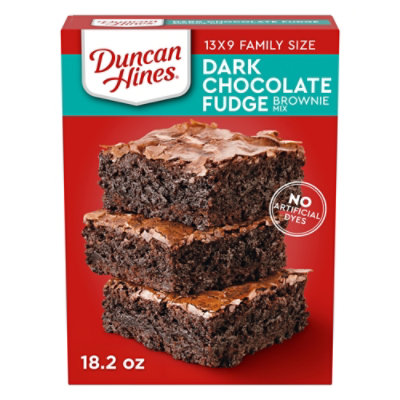 Duncan Hines Dark Chocolate Fudge Brownie Mix - 18.2 Oz