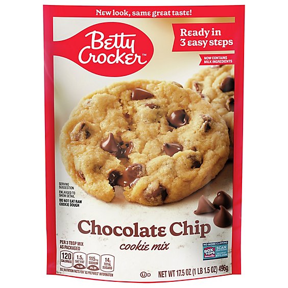 Betty Crocker Cookie Mix Chocolate Chip - 17.5 Oz