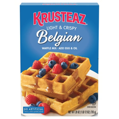 Krusteaz Light & Fluffy Belgian Waffle Mix - 28 Oz - Image 1