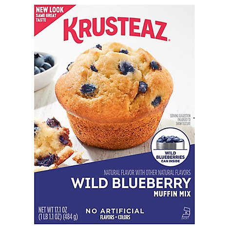 Krusteaz Muffin Mix Supreme Wild Blueberry - 17.1 Oz