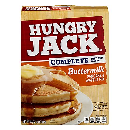 Hungry Jack Pancake & Waffle Mix Buttermilk Complete - 32 Oz - Image 2