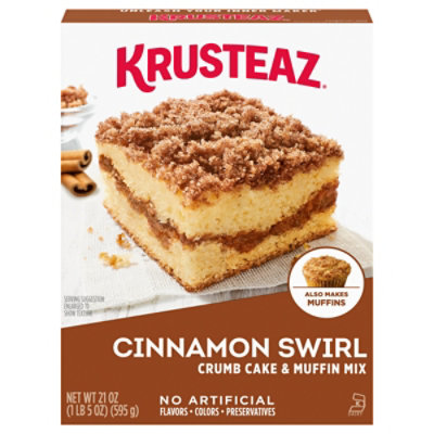 Krusteaz Cinnamon Swirl Crumb Cake & Muffin Mix - 21 Oz - Image 1