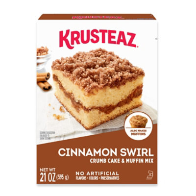 Krusteaz Cinnamon Swirl Crumb Cake & Muffin Mix - 21 Oz - Image 2