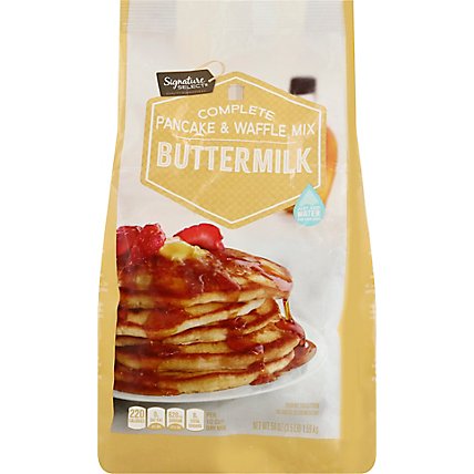 Signature SELECT Pancake & Waffle Mix Complete Buttermilk Bag - 56 Oz - Image 2