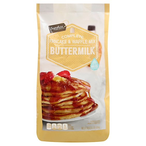 Signature SELECT Pancake & Waffle Mix Complete Buttermilk Bag - 56 Oz