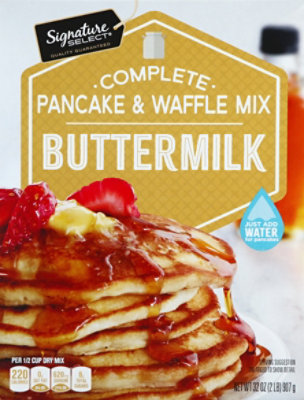 Signature SELECT Pancake & Waffle Mix Buttermilk Complete - 32 Oz - Image 2