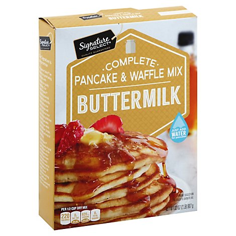 Signature SELECT Pancake & Waffle Mix Buttermilk Complete - 32 Oz