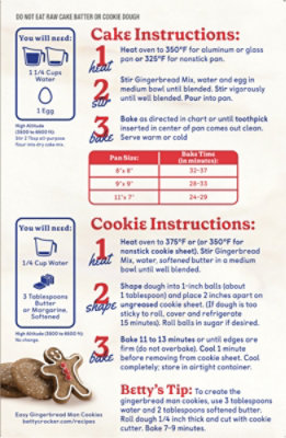 Betty Crocker Cake & Cookie Mix Gingerbread - 14.5 Oz - Image 6