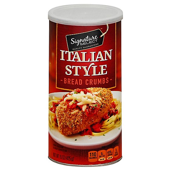 Signature SELECT Bread Crumbs Italian Style With Herbs & Spices - 15 Oz