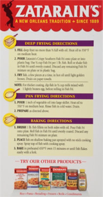 Zatarains New Orleans Style Breading Mix Seafood Fish Fri Crispy Southern - 12 Oz - Image 5