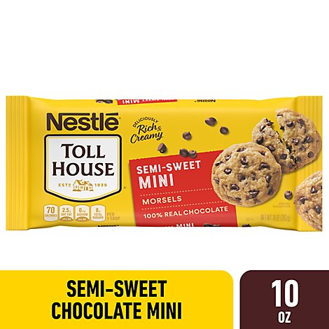 Nestle Toll House Semi Sweet Chocolate Mini Chips - 10 Oz