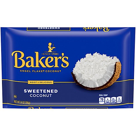 Bakers Angel Flake Coconut Sweetened - 14 Oz