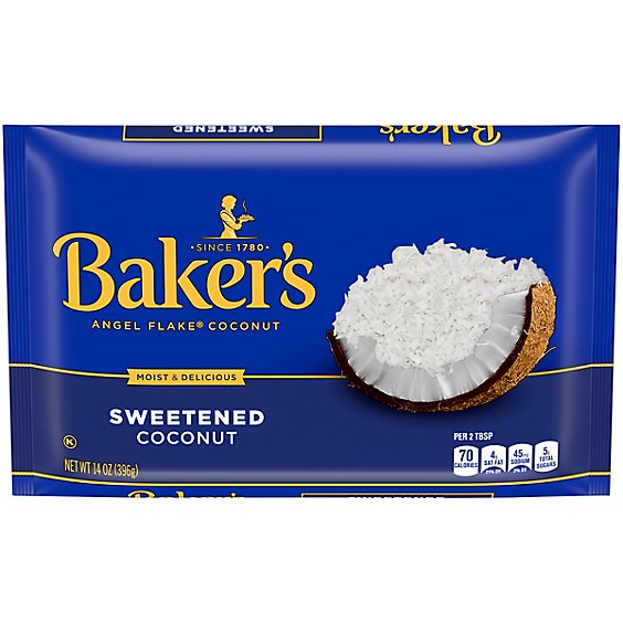 Baker's Sweetened Angel Flake Coconut Bag - 14 Oz