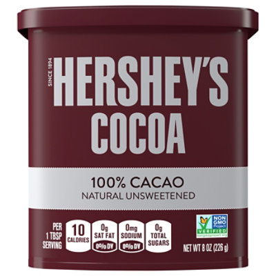 HERSHEYS Cocoa Natural Unsweetened - 8 Oz